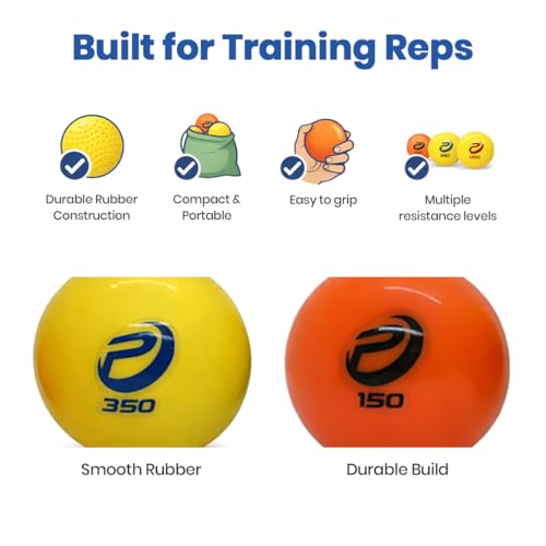 Mint Bucket Brands ProNine Sports Baseball Training Bundle – Weighted Sand Balls (3 Sizes) & Foam Baseball – Throwing Strength, Arm Conditioning & Mechanics Training Equipment for Players & Coaches