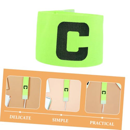 Yardwe Elastic Sports Captain Armbands Durable Drop Team Leader Sleeves for Soccer Rugby Basketball Enhances - color: Yellow