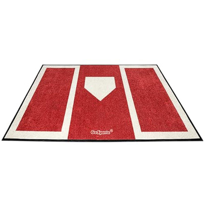 GoSports Baseball and Softball Hitting Mat for Batting Stance Practice - 6 x 4 ft