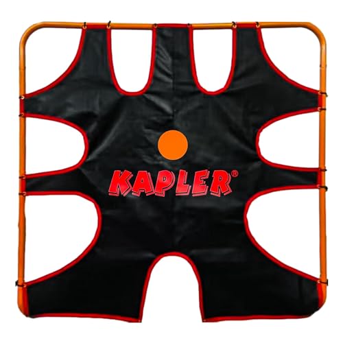 Kapler Lacrosse Goal Shooting Targets - 6x6ft Corner Target for Shooting Practice - Lacrosse Gifts for Boys and Girls - Fits Official Size Goals - style: With 9 Corner Pocket