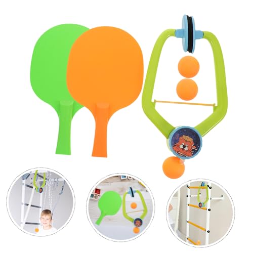 HANABASS Hanging Table Tennis Trainer for Adjustable Indoor Pong Training Device for Skill Enhancement Parent Interaction and Space Efficient Use School