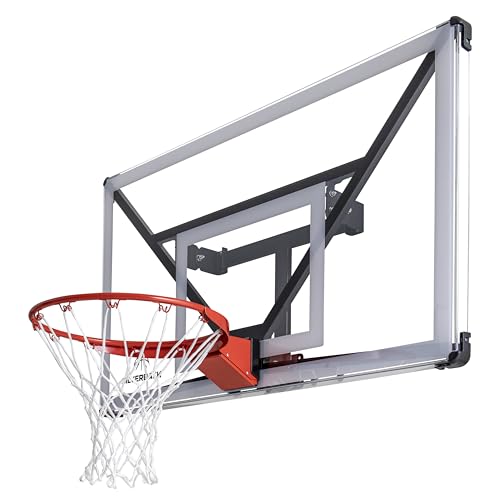 Silverback NXT 54" Wall Mounted Basketball Hoop, Indoor / Outdoor Basketball Hoop with QuickPlay Design - color: Fixed Height