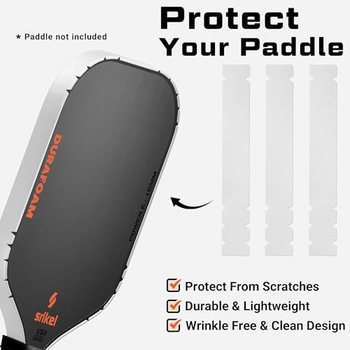 Pickleball Edge Guard Tape – Pickle Ball Paddle Edge Protection Tape 3 Pack, Paddle Head Edge Guard for 12MM to 20MM Rackets, Fits Perfectly Curved Edge, Easy Application, No Wrinkling - color: White, size: 12-14mm Paddle