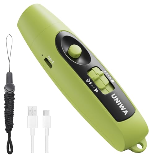 Electronic Whistle with USB Charging, 3 Tone & 3 High Volume Hand Emergency Whistle for Referee Coaches Teacher, Outdoor Sport Game Camping Safety Electric Whistle with Lanyard - color: green