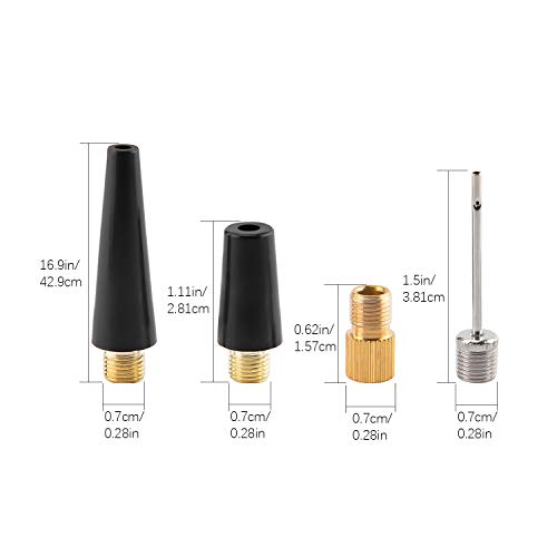 SAVITA Ball Pump Inflation Needle Set Tire for Inflatables Air Nozzle Pump Adapter Adaptor for Inflator Toys, Sport Balls, Basketball, Balloons and Bicycle Bikes