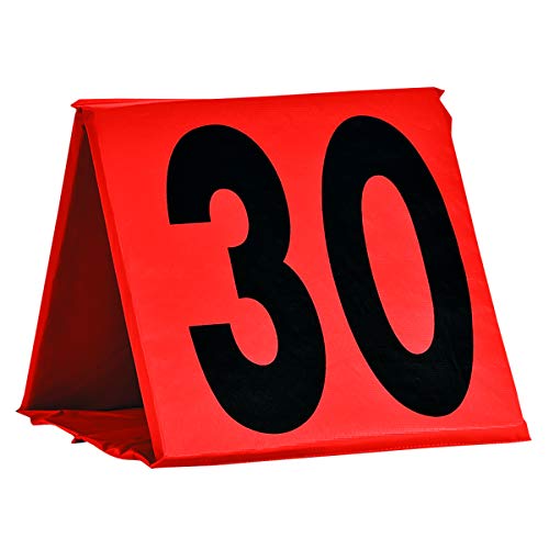 CHAMPRO Non-Weighted Football Yard Markers - 13" x 13", Colors May Vary