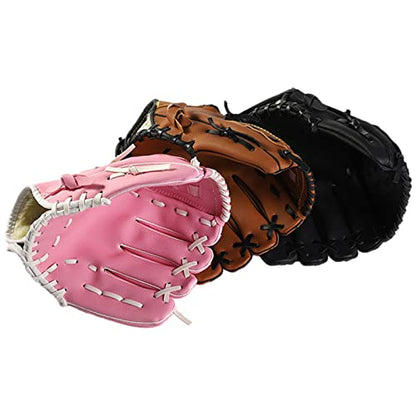 Baseball Glove Softball Gloves Softball Practice Equipment for Adult and Youth, Right Hand Throw