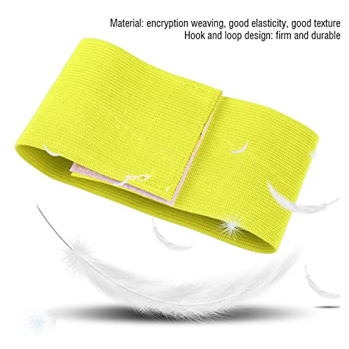 Outdoor Team Sports Yellow Captain Armband, Adjustable Elastic Soccer Player Bands for Adult Youth