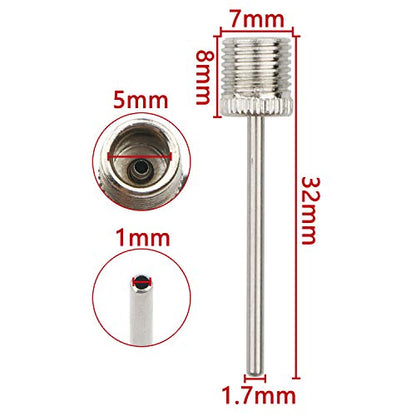 Basketball Pump Needle, Inflate Pump Needle Adaptor for Soccer Rugby Football Volleyball Ball, Inflatable Air Pump Needle Replacement, Pack of 50