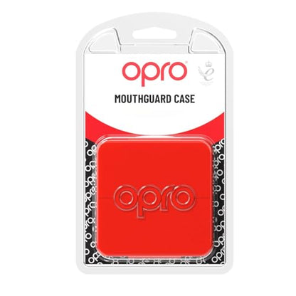 OPRO Mouth Guard Case (Red) Long-Lasting Freshness and Hygiene with Biomaster Protection – Hygienic Retainer Case for Mouthguards, Night Guards, Retainers & Snore Guards - color: Red