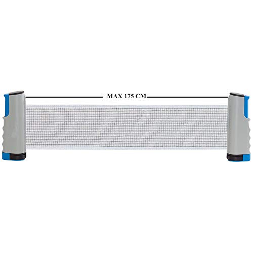 Table Tennis Nets, Retractable Ping Pong Net and Post with Clamps for Any Table, Adjustable Length 175 (max) x 14.5 cm