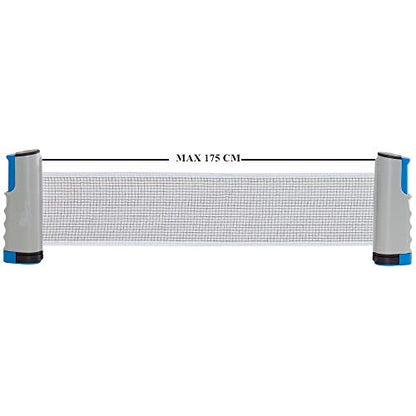 Table Tennis Nets, Retractable Ping Pong Net and Post with Clamps for Any Table, Adjustable Length 175 (max) x 14.5 cm