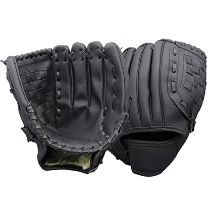 Baseball Gloves Softball Glove,12.5 Player Preferred Wear-Resistant PU Material Thicken Softball Fielding Glove,Left Hand Gloves Right Hand Throw for Youth Adult