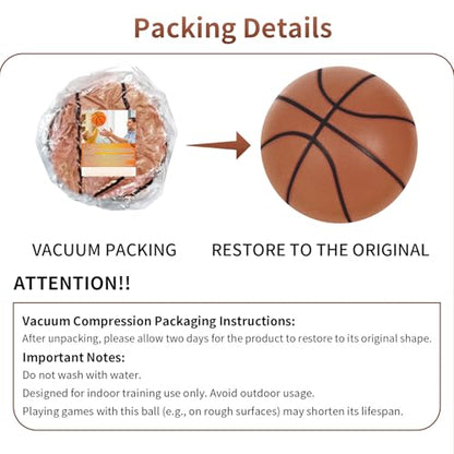 Silent Basketball, 2026 New Silent Basketball, Silent Basketballs Dribbling Indoor, No Noise Basketballs for Various Indoor Activities - color: coffee/NO.7