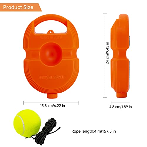 Tennis Trainer Rebound Ball with 3 String Balls, Solo Tennis Training Equipment for Self-Pracitce,Portable Tennis Practice Training Tools for Adults, Kids, Beginners Sport Exercise