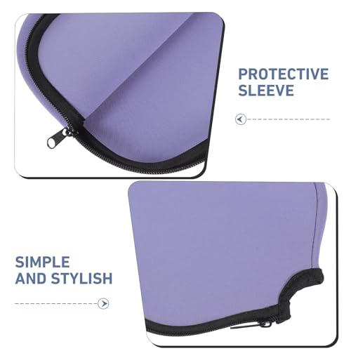Ciieeo Table Tennis Paddle Case Neoprene Paddle Cover Bat Protection Bag Purple Scratch-resistant Storage Sleeve for Indoor Outdoor Use