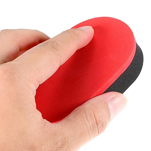 M METERXITY Table Tennis Rubber Cleaner - Paddle Cleaner, EVA Sponge,Apply to Table Tennis Paddle (96 x 60 x 21mm, Red Black)