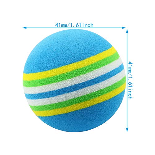 12pcs EVA Foam Golf Practice Balls Sponge Indoor Golf Practice Ball Training Aid, Blue