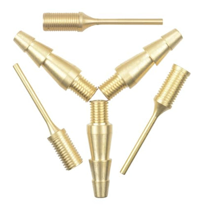 Brass Integrated Ball Pump Needle 35/64 32 Thread BSP Thread, Air Pump Needle, Inflation Needles Nozzle - for Basketball, Football, Volleyball, and More Efficient, Portable, Durabl