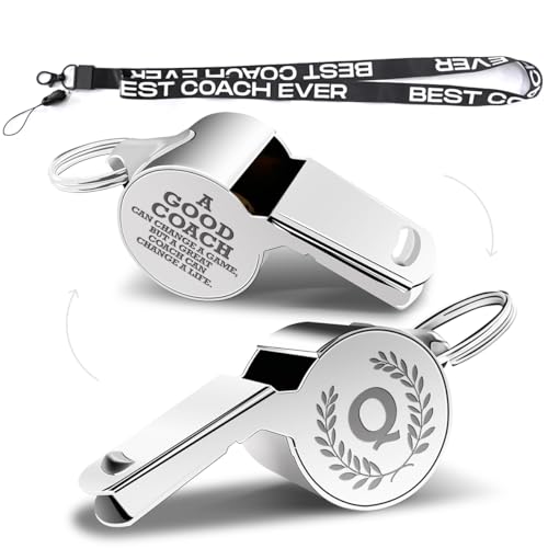 fkovcdy Initial Coach Gifts, Whistle for Coaches, Whistle Emergency, Thank You Coach Gifts, Personalized Monogram Coaches Whistle - color: The letter Q