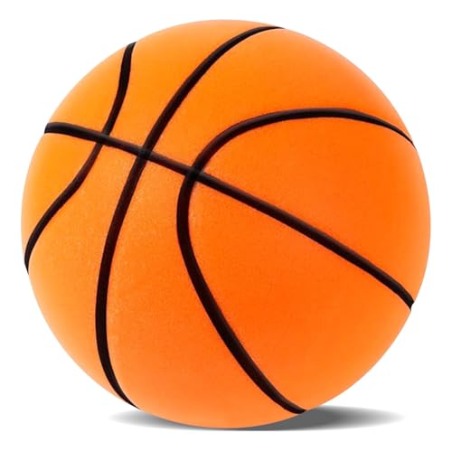Silent Basketball-Size 7 (29.5") Upgrade Dribble Dream Silent Basketball, Grooved Airless Foam Technology for Soundless for Foam Indoor Training Ball for Various Indoor Activities