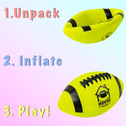 in The House Football – Soft Indoor Football for Kids (Ages 3+) & Adults | Lightweight & Safe for Inside Play | Perfect for Rainy Days, Dorm Rooms, Living Rooms & More | Gift for Boys