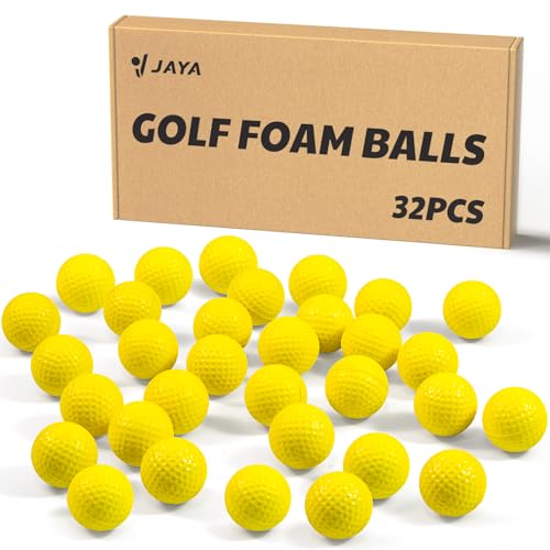 JAYA 24 Pack Foam Golf Practice Balls, Realistic Feel and Limited Flight, Soft for Indoor or Outdoor Training