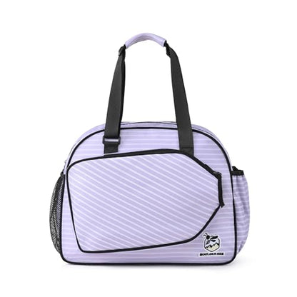 Boulder Bee Pickleball Bags, Premium Pickleball Tote Bag for Girls, Women’s Hand/Shoulder Gym Bag w Water Bottle Holder, with Pickleball Racquet/Paddle Holder