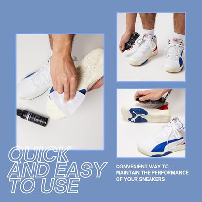 GRIPEXX 2 in 1 Sports Shoe Grip Spray with Sport Towel, Provides Traction & Rejuvenates Soles. Multipurpose Grip Spray for Cleaning & Improving Basketball Shoe Grip. Anti Slip & Performance Enhancer