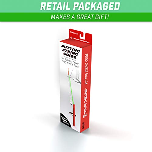 GoSports Down The Line 10 ft Putting String Guide - Golf Alignment Training Aid, Master Straight and Breaking Putts