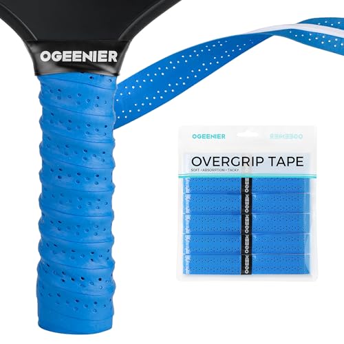 Pickleball Paddle Grips, Pack of 6, Non-Slip & Moisture Wicking Overgrip Tape for Pickleball Paddles - color: Blue
