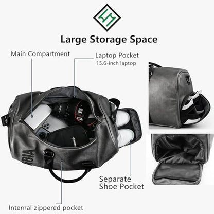 Pickleball Bag for Women Men Large Tennis Backpack for Pickleball, Tennis, Racketball, and Travel Sling Bag with Shoe Compartment and Fence Hook External Ball B-ag and Adjustable Shoulder Strap - color: Grey