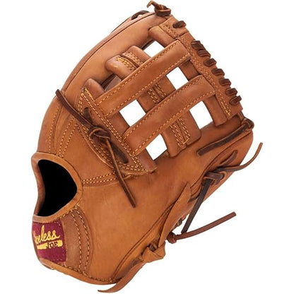 SHOELESS JOE 11 1/2" H-Web - Double Play Series Steer Hide Leather Baseball Glove for Infield Youth & Adult Ballplayers - Right/Left Hand Throw Options - color: Brown Glove w/ Black Trim