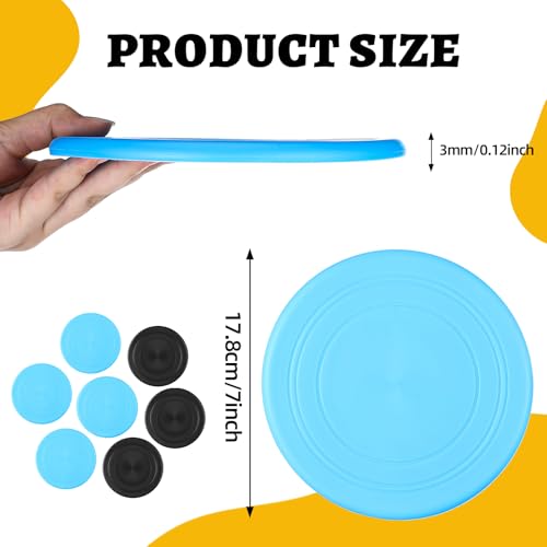 Seenelling 7 Pcs Swing Disk Baseball Swing Trainer 7 Inch Softball Training Equipment Small Baseball Hitting Training Disk for Improving Analyze Batting Mechanics