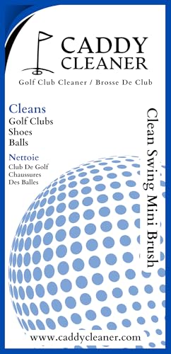 Golf Club Cleaner, Clean Swing Mini Brush - Black/Blue
