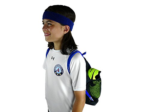 Soccerware Soccer Bag Backpack - Youth & Kids, Organize Sports Gym Equipment - Boys Girls - color: Blue