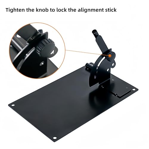 KZU Golf Alignment Stick Holder, Golf Swing Trainer Practice Plate, Portable Golf Training Aid Equipment for Beginners Professionals Indoor/Outdoor Practice, Adjustable Angle