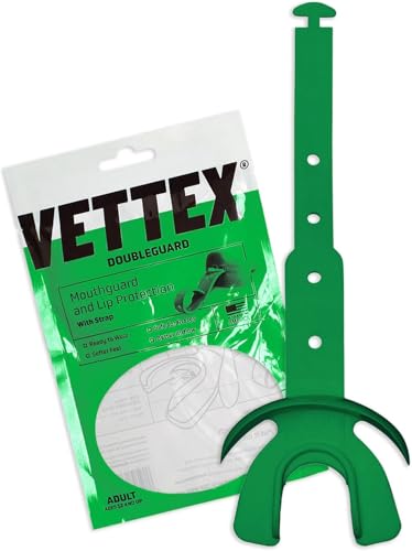 Vettex Doubleguard Mouthguard with Lip Protection - Adult, Kelly Green, Model:AC25-K - color: Kelly Green