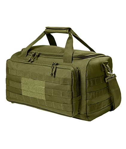 Tactical Gear bag Heavy Duty Duffel Gym bag/Tactical Backpack Custom Embroidered with your own text (Olive Drab Green)
