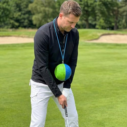 WIGERLON Golf Swing Training Ball for Keeping arms Connected,Golf Trainer Pure Strike Ball for Men and Women M