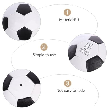 Size 5 Training Soccer Ball, Sturdy Pu Material with Machine Stitching, Wear-Resistant Football for Youth Practice and Outdoor Sports