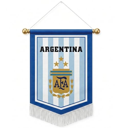 Argentina Soccer Team Flag, Soccer Flag for World Cup, Double-sided Flag, Waterproof, Team Flag for Soccer Fans (Argentina) - color: Argentina-Multicolor
