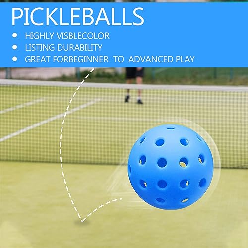 6 Pack Sports Outdoor Pickleballs - 40 Pickleball Balls - USA Pickleball Balls (USAPA) Approved - Official US Open Ball - color: Deep Blue, style: 12 - Pack