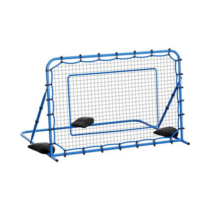 VEVOR Soccer Rebounder Net, Quick-Switch Angle Soccer Goal Rebounder for Control, Passing Practice, Heavy-Duty Iron Frame & PE Net, Easy Setup Ball Training Equipment for Teens&Adults - size: 6x4FT