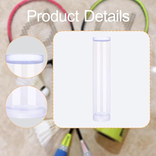 kowaku Shuttlecock Storage Tube Transparent Durability Accessories Portable Reusable Badminton Ball Holder Badminton Ball Organizer - size: Large