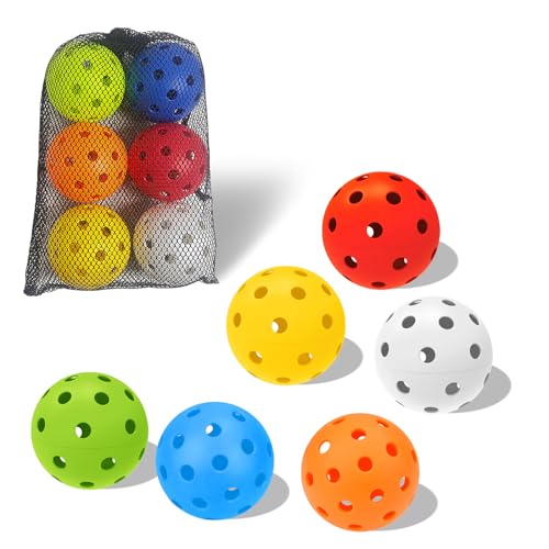 6 Pack Sports Outdoor Pickleballs - 40 Pickleball Balls - USA Pickleball Balls (USAPA) Approved - Official US Open Ball - color: Mixed, style: 6 - Pack