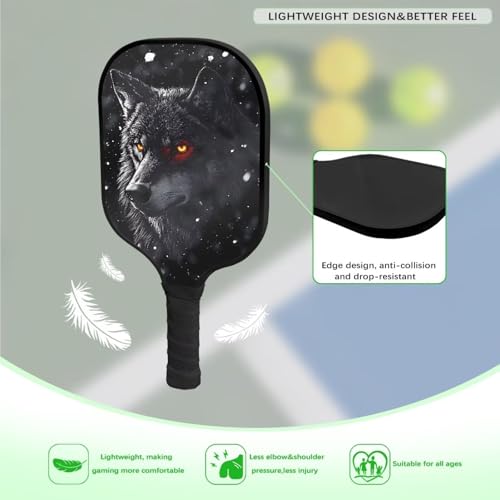Pickleball Paddle Racket,Pickleball Paddles for Men Women Providing Strong Power & Spin Pickleball Training Paddle