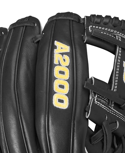 Wilson 2024 Classics Series A2000 Baseball Gloves - color: Black/Yellow/Grey, size: Infield - 11.5"