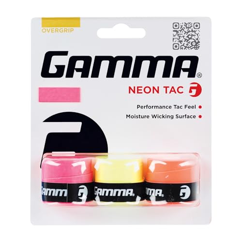 GAMMA Sports Neon Tennis Overgrips - High Performance and Moisture Wicking, Also for Pickleball, Padel, Racquet Sports OG – Dri, Safari, or Tac - style: Neon Tac OG