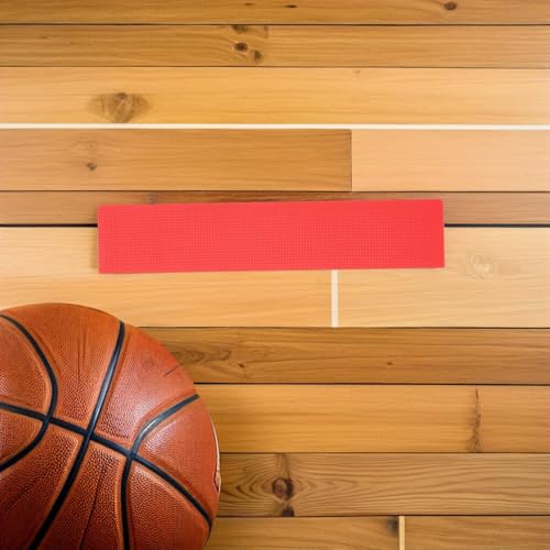 Toyvian 12pcs Court Line Markers Flat Crimson Sports Ground Marking Discs Football Soccer Tennis Field Training Kit for Outdoor Use